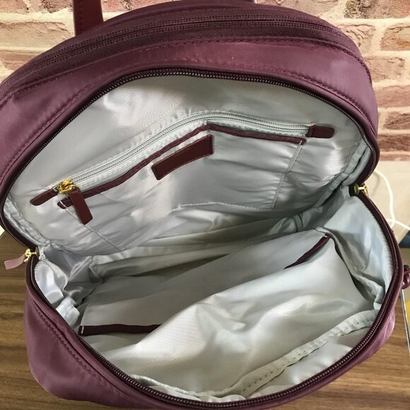 NEW Tumi Voyageur Carson Backpack Bag IN Dark Red - Picture 7 of 10